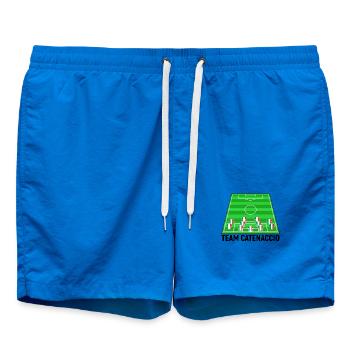 Italien Fussballteam Fussball Catenaccio Team Fan - Badeshorts - Cobalt blue - Vorne - AI Model Male 185 light (185cm)