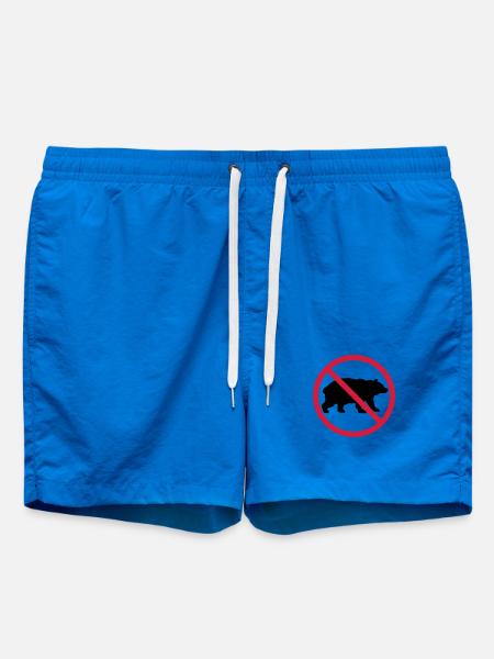Bear Forbidden Shield - Swim Trunks - cobalt blue