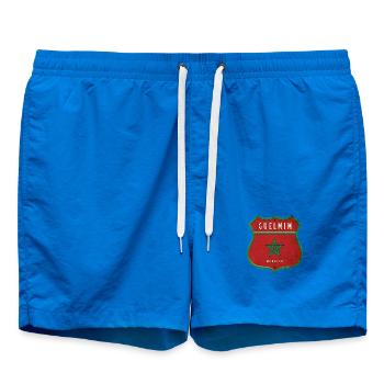 Guelmim Maroc Armoiries Drapeaux Design - Short de bain - cobalt blue - Devant - AI Model Male 185 light (185cm)