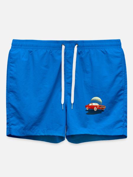 Auto rotes Auto - Badeshorts - Cobalt blue