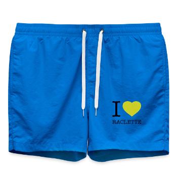 J’ADORE LA RACLETTE - Short de bain - cobalt blue - Devant - AI Model Male 185 light (185cm)