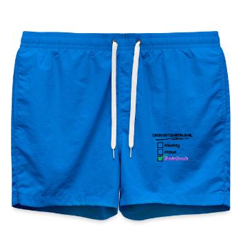Steinbock Cool Statement Horoskop Astrologie - Badeshorts - Cobalt blue - Vorne - AI Model Male 185 light (185cm)
