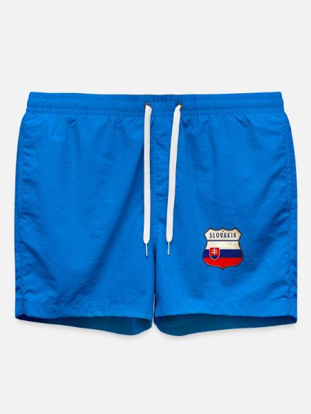 Slowakei Flaggen Wappen Design - Badeshorts - Cobalt blue
