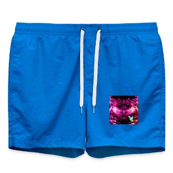 Kaleidoskopische Tie-Dye Schmetterling - Badeshorts - Cobalt blue - Vorne - AI Model Male 185 light (185cm)