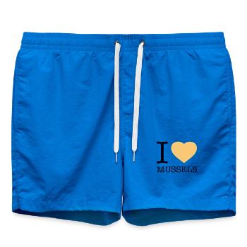 I LOVE MUSSELS - Badeshorts - Cobalt blue - Vorne - AI Model Male 185 light (185cm)
