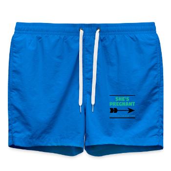Famille enceinte Déclaration des parents Mère Bébé - Short de bain - cobalt blue - Devant - AI Model Male 185 light (185cm)