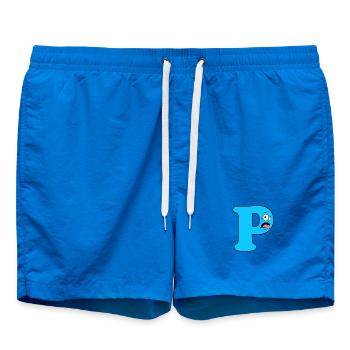 P - Short de bain - cobalt blue - Devant - AI Model Male 185 light (185cm)