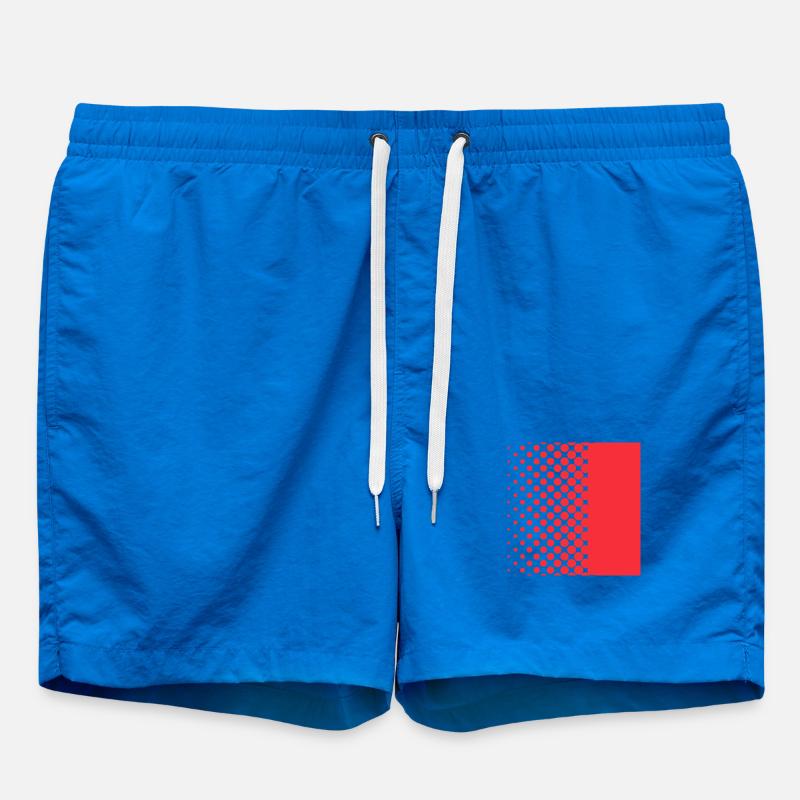 Halftone Gradient Rotes Panel - Badeshorts - Cobalt blue