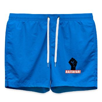 Rastafari Rasta Power Reggae United Rasta Roots - Badeshorts - Cobalt blue - Vorne - AI Model Male 185 light (185cm)