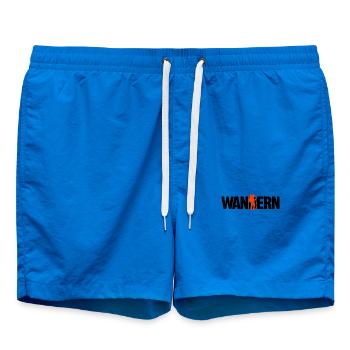 Bergwandern Wandern Berggipfel Statement Wanderer - Badeshorts - Cobalt blue - Vorne - AI Model Male 185 light (185cm)