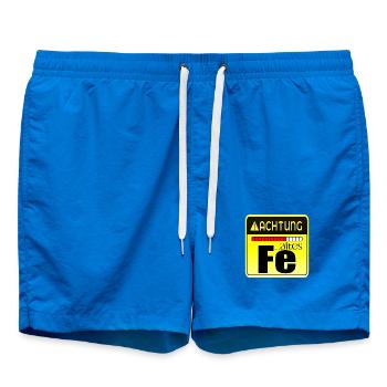 Geburtstagsgeschenk - Altes Eisen Chemie - Badeshorts - Cobalt blue - Vorne - AI Model Male 185 light (185cm)