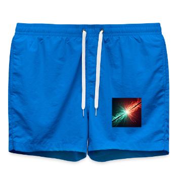 Zwei Zauberstäbe im Kampf - Badeshorts - Cobalt blue - Vorne - AI Model Male 185 light (185cm)