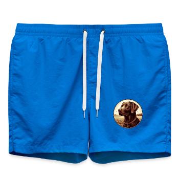 The beautiful brown Labrador Retriever - Badeshorts - Cobalt blue - Vorne - AI Model Male 185 light (185cm)