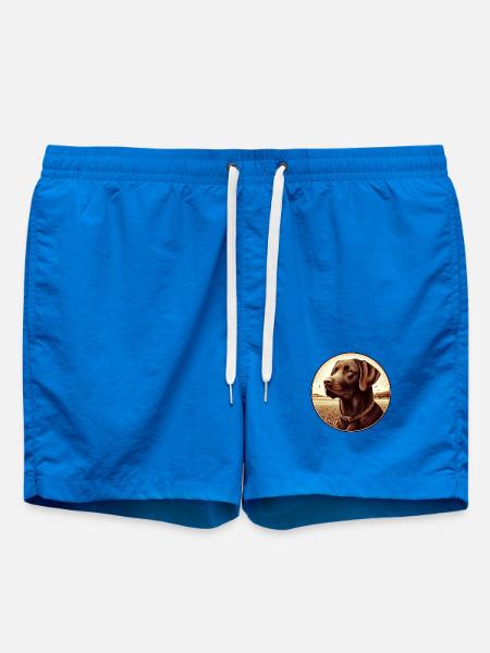The beautiful brown Labrador Retriever - Badeshorts - Cobalt blue