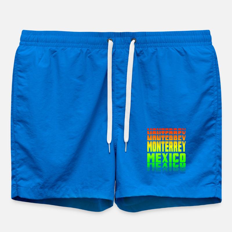 Monterrey Mexiko Regenbogen Design - Badeshorts - Cobalt blue
