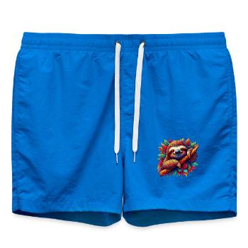 Faultier - Badeshorts - Cobalt blue - Vorne - AI Model Male 185 light (185cm)