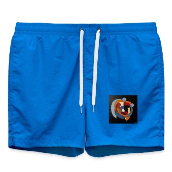 L’interaction artistique dans le jeu des couleurs - Short de bain - cobalt blue - Devant - AI Model Male 185 light (185cm)