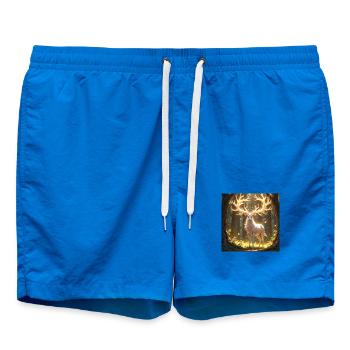 Animal Totem Cerf de Jour - Short de bain - cobalt blue - Devant - AI Model Male 185 light (185cm)