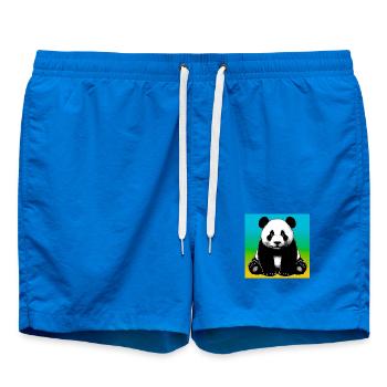 panda - Short de bain - cobalt blue - Devant - AI Model Male 185 light (185cm)