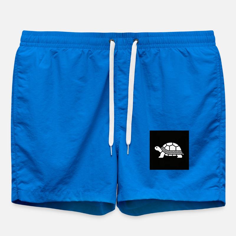 Geometric turtle with pattern - Swim Trunks - cobalt blue