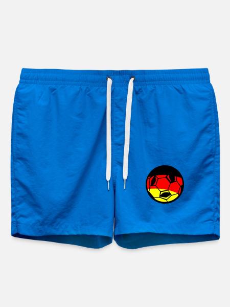 Fußball Deutsche Flagge Kunst - Badeshorts - Cobalt blue