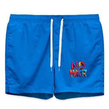 No War Farbexplosion - Badeshorts - Cobalt blue - Vorne - AI Model Male 185 light (185cm)