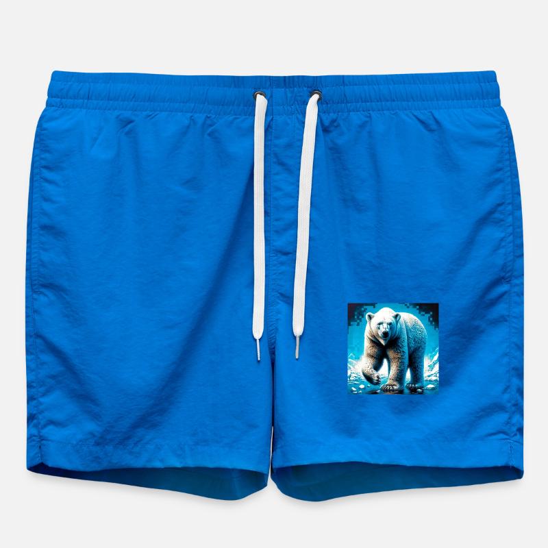 ours blanc - Short de bain - cobalt blue