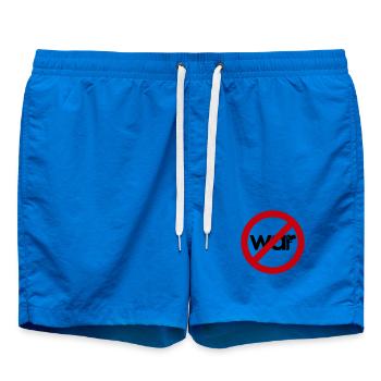 Stop War – Für Frieden & Freiheit - Badeshorts - Cobalt blue - Vorne - AI Model Male 185 light (185cm)