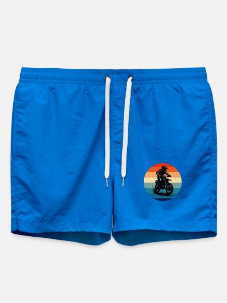 Great Motocross Gift for Motocross - Swim Trunks - cobalt blue