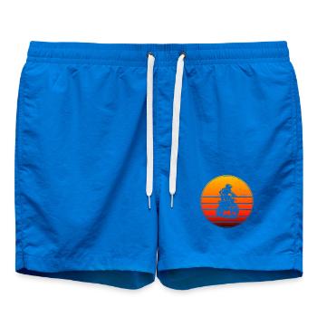 Grand cadeau de motocross pour le motocross - Short de bain - cobalt blue - Devant - AI Model Male 185 light (185cm)