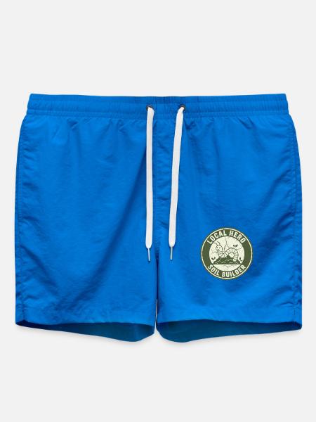 Earthworm Soil Conditioner Composter Garden - Swim Trunks - cobalt blue