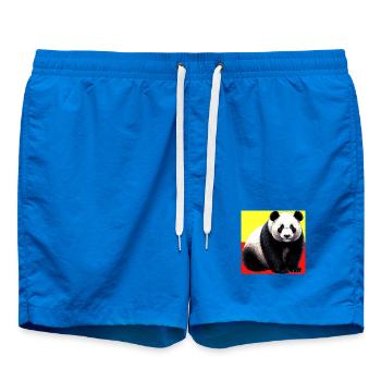 Panda - Badeshorts - Cobalt blue - Vorne - AI Model Male 185 light (185cm)
