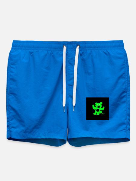 BÄR. KUNST. NACHRICHT. ZITATE. ZITATE. HUMOR. - Badeshorts - Cobalt blue