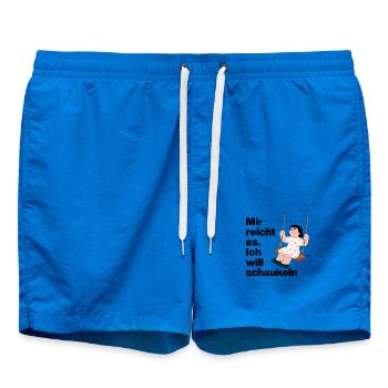JE VEUX ME BALANCER. AUCUN DÉSIR POUR LES GENS - Short de bain - cobalt blue - Devant - AI Model Male 185 light (185cm)