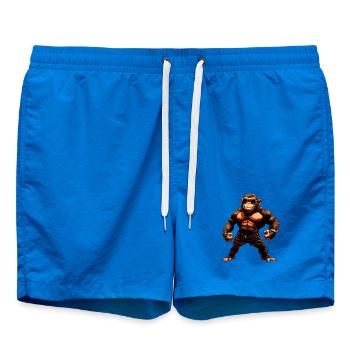 Monkey Sport Animal - Swim Trunks - cobalt blue - Front