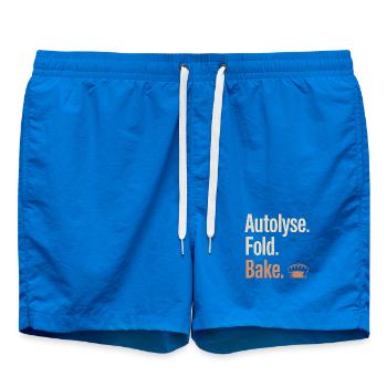 Autolyse Fold Backbrot - Badeshorts - Cobalt blue - Vorne - AI Model Male 185 light (185cm)