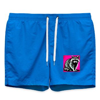 Raton laveur - Short de bain - cobalt blue - Devant - AI Model Male 185 light (185cm)