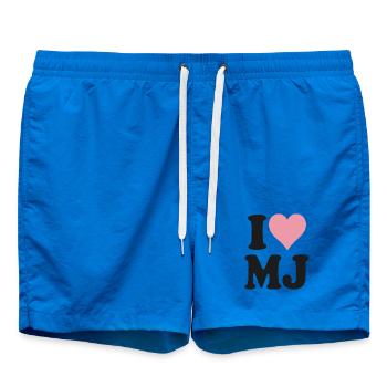 I Love Heart Minimalist Design - Badeshorts - Cobalt blue - Vorne