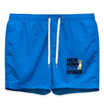 Mein Hund ist cooler als deiner - Badeshorts - Cobalt blue - Vorne - AI Model Male 185 light (185cm)