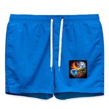 The Elements - Swim Trunks - cobalt blue - Front - AI Model Male 185 light (185cm)