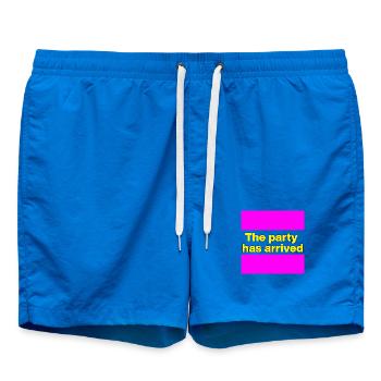 THE PARTY HAS ARRIVED, KANN LOS GEHEN MAUS - Badeshorts - Cobalt blue - Vorne - AI Model Male 185 light (185cm)