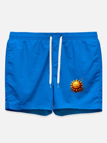 Schlafender Sonnenschein mit Bohnen - Badeshorts - Cobalt blue
