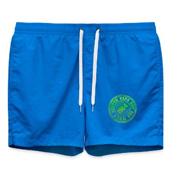 Bollerwagen 1964 - Badeshorts - Cobalt blue - Vorne - AI Model Male 185 light (185cm)