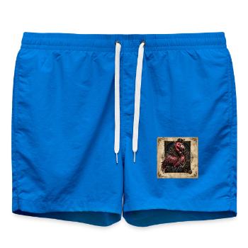 Der Karmesinrote Ausrüstungsmeister - Badeshorts - Cobalt blue - Vorne - AI Model Male 185 light (185cm)