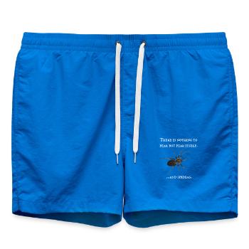 Nothing to fear but fear itself - Spinnen Angst - Badeshorts - Cobalt blue - Vorne - AI Model Male 185 light (185cm)