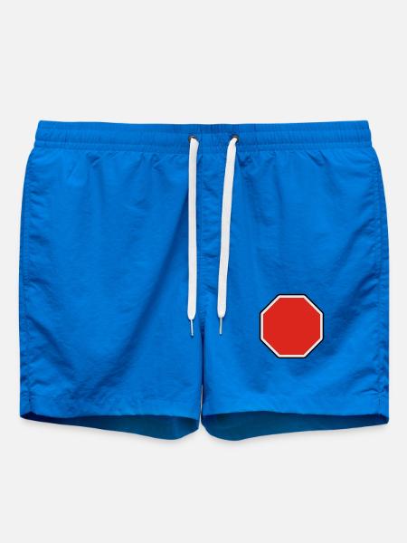 verkehrsschild - für eigenen text - Swim Trunks - cobalt blue