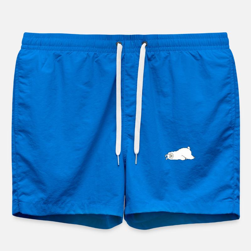 Schlafendes Lama - Badeshorts - Cobalt blue