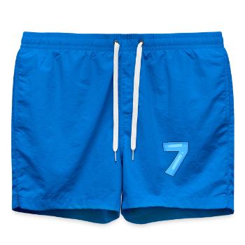 Numéro 7 - Short de bain - cobalt blue - Devant - AI Model Male 185 light (185cm)