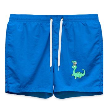 Dinosaures avec bébés dinosaures - Short de bain - cobalt blue - Devant