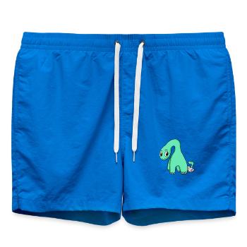 Dinosaure avec bébé dinosaure - Short de bain - cobalt blue - Devant